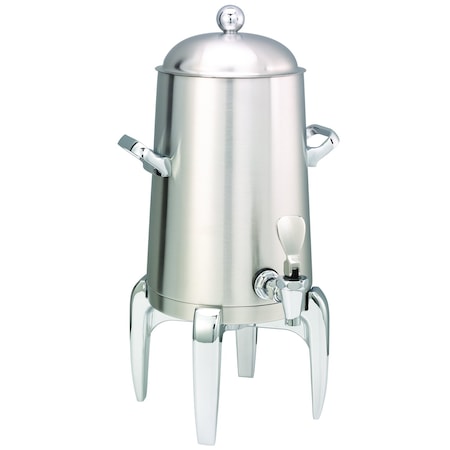 Service Ideas Flame Free Thermo-Urn Brushed Stainless Modern Style Vacuum Insulated Urn, 1.5 Gallon URN15VBSMD